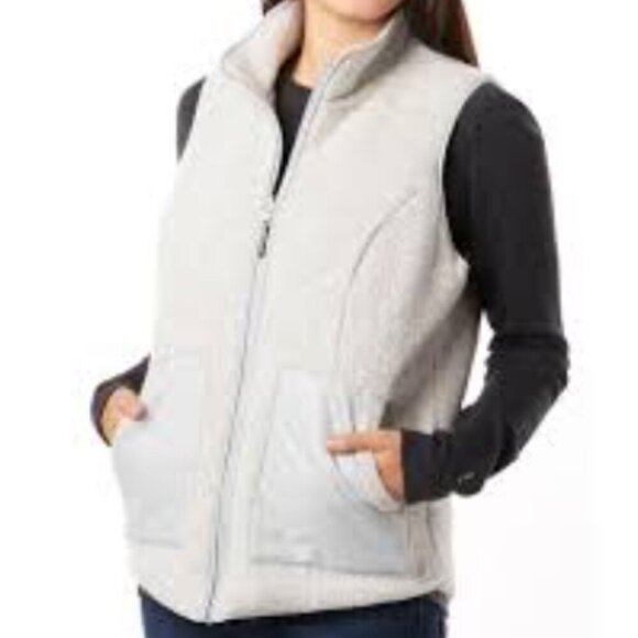 Smartwool Jackets & Blazers - Smartwool Women's Reversible Anchor Line Sherpa Vest Size M Storm Gray EUC